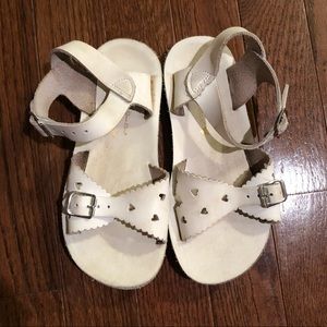 White sandals